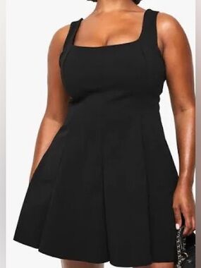 SPANX plus size Square-Neck Dress